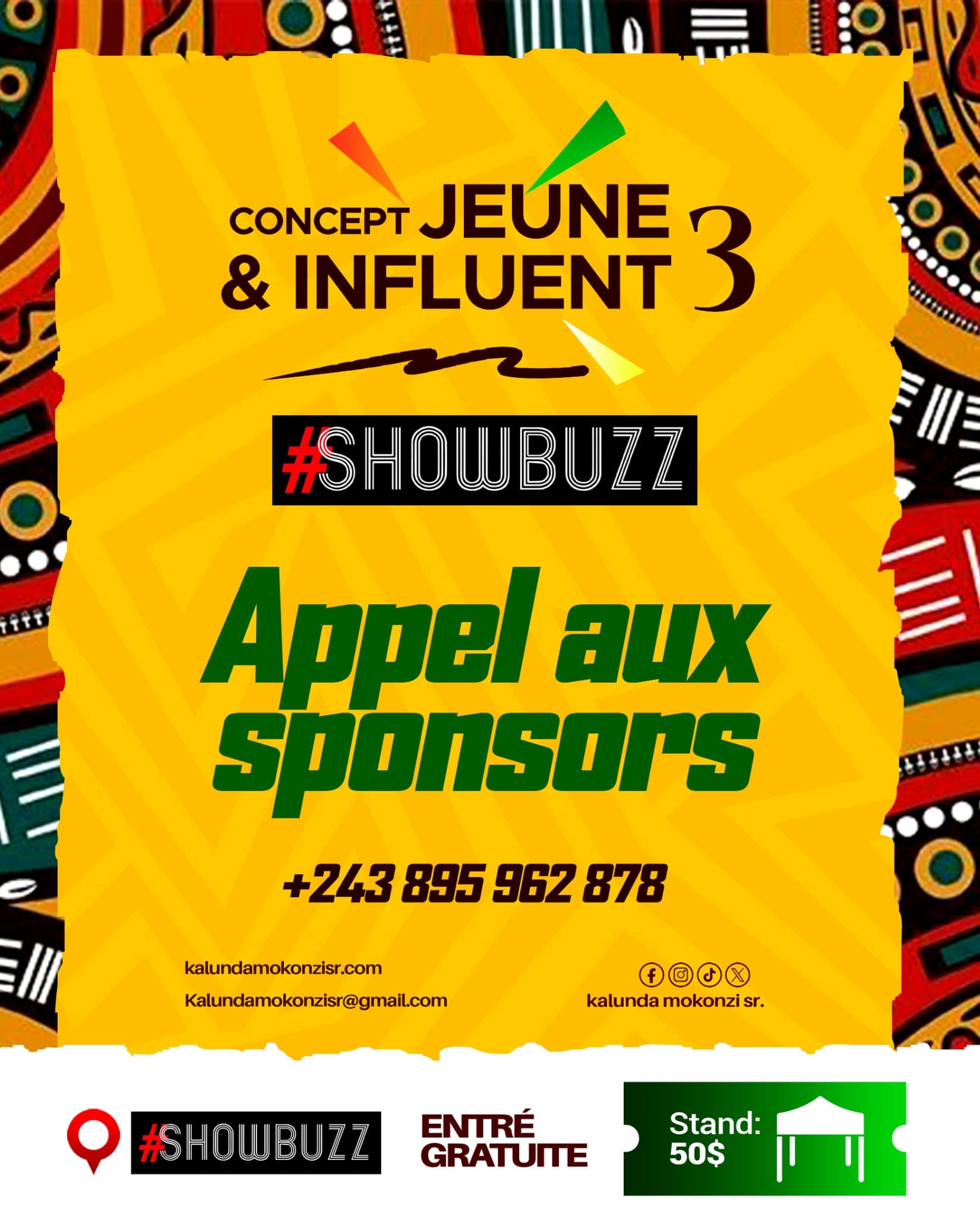 Appel aux sponsors Jeune & Influent III