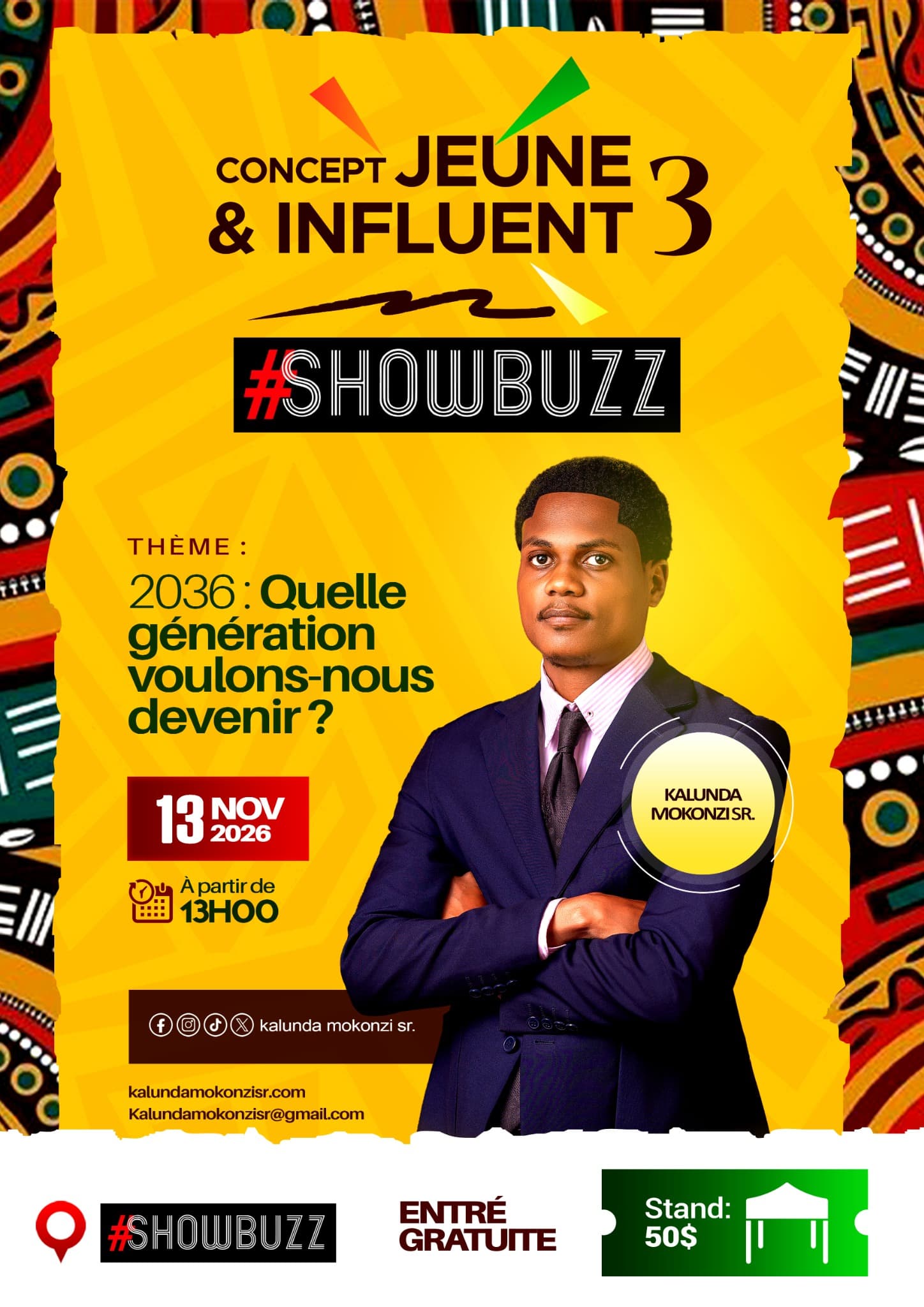 Affiche officielle Jeune & Influent III — ShowBuzz